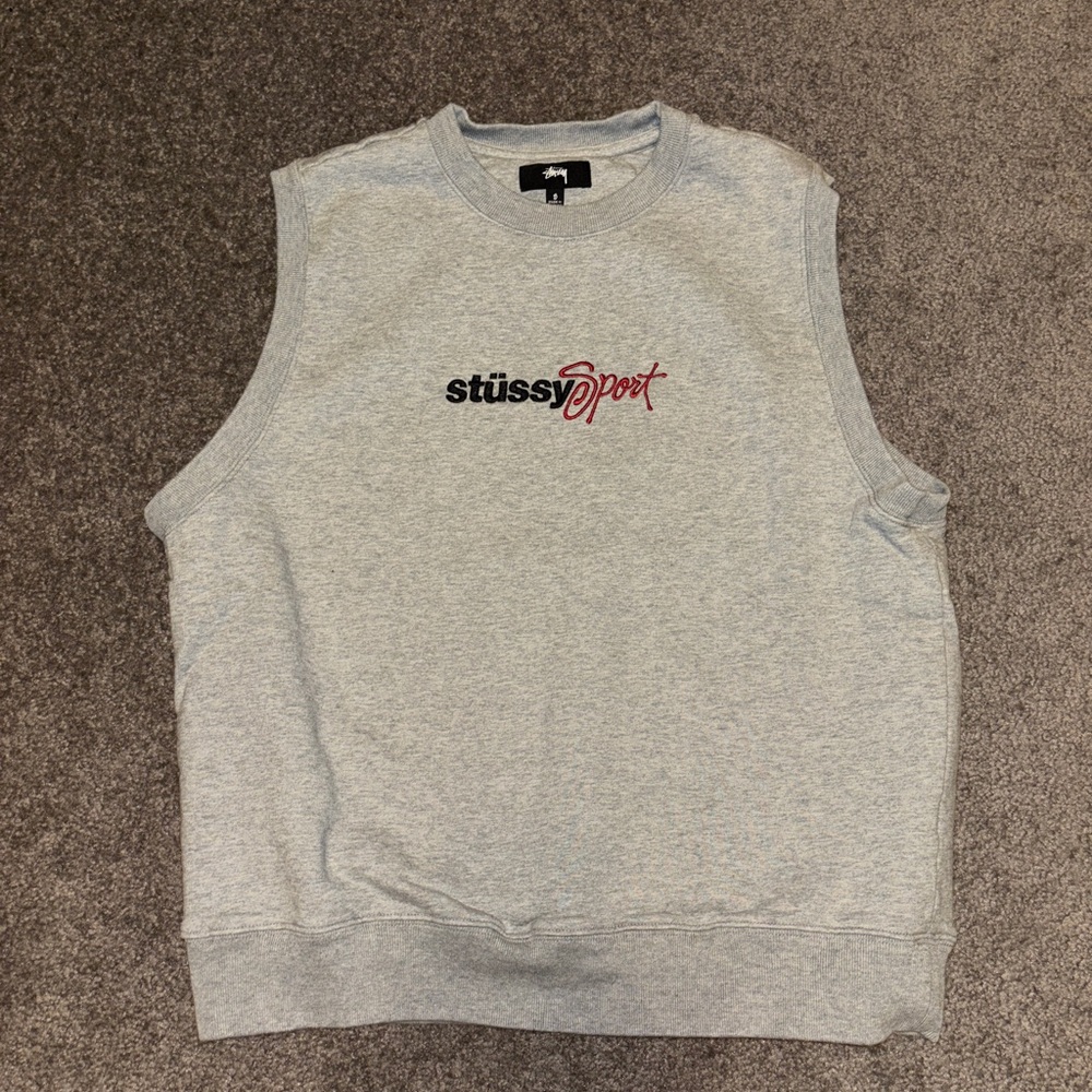 Men’s Gray Stussy Sweater-vest - Small